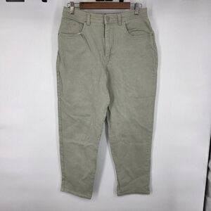 Gloria Vanderbilt Amanda Tapered Jeans 14 Short Sage Green High Rise